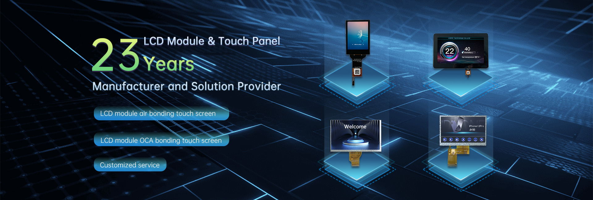LCD module and touch panel banner image