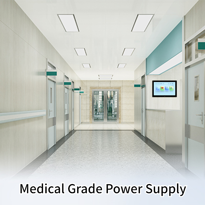 Hospital corridor scene illustration